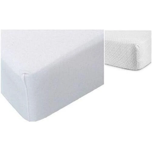 GX GARGIX Elastyczny pokrowiec na materac z żakardowej gąbki, różne rozmiary, oddychający i wygodny, gładki i pikowany granat (granat, podwójny)