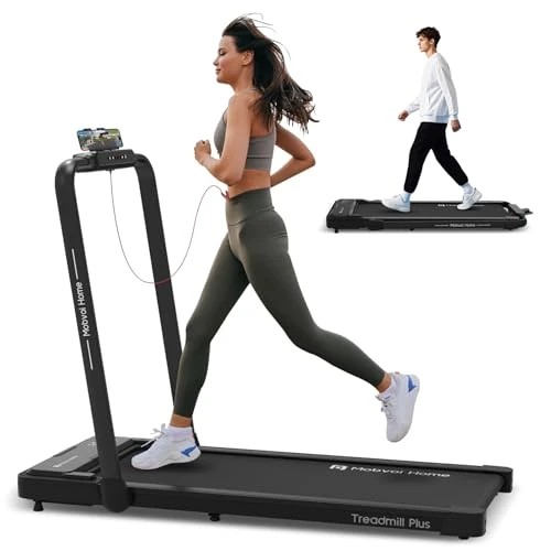 Mobvoi Home Treadmill Folding Treadmill Walking Pad 2.5HP Compact Under Desk Running Walking Machine for Home Office Remote Control LED Display 120kg 12KMH