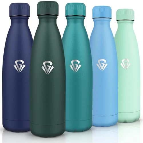 HoneyHolly Butelka termiczna - bez BPA, butelka na siłownię - 750 ml, stal nierdzewna 18/8, szczelna butelka z izolacją, butelka ze stali nierdzewnej, na piknik, do uprawiania sportu