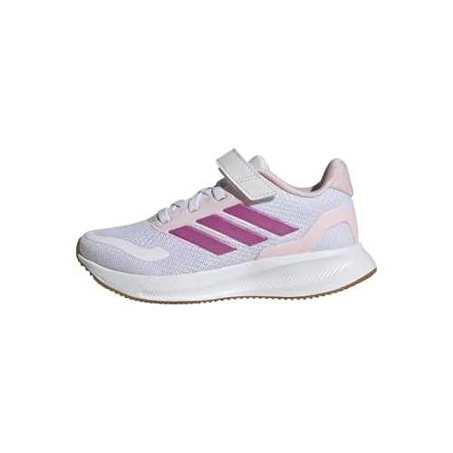 adidas Mixte Enfant RUNFALCON 5 Shoes Kids, FTWR White/Clear pink/GUM10, 28 EU