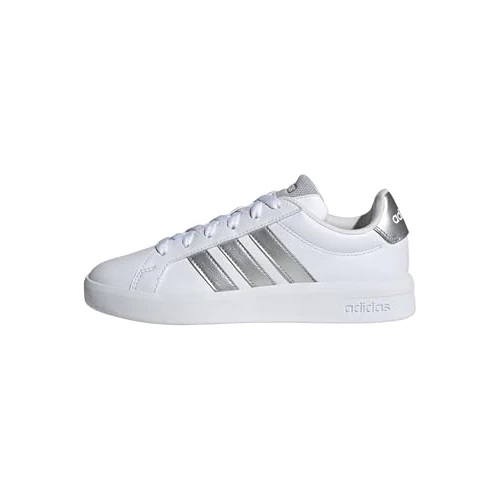 adidas Unisex Kinder Grand Court 3.0 Shoes JUNIOR, FTWR White/Silver met./Silver met., 35 1/2 EU