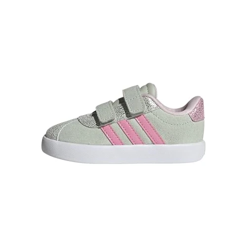 Limited-time offer: adidas Unisex Baby VL Court 3.0 Shoes Infants, Linen Green/Bliss Pink/Clear Pink, 5 UK Child from 30.00 £ to 30.00 £ (save 0.00%)