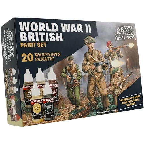 Offerta a tempo: The Army Painter, Historical WWII British Paint Set, 20 x 18 ml - 7% da 69.99 € a 65.08 €