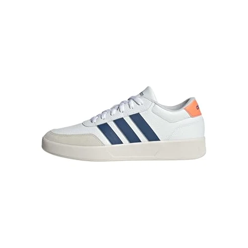 Offerta a tempo: adidas Uomo BREAKNET 3.0 Shoes, Ftwr White/Dusky Petrol/Lucid Orange, 46 2/3 EU - 0.00% da 47.48 € a 47.48 €