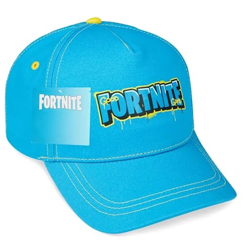 Offerta a tempo: Fortnite Cappello con Visiera Ragazzo con Cinturino Regolabile Berretto Cotone Bambino Vacanza Sportiva Esecuzione Regali Gamer (Blu) - 50% da 15.17 € a 7.54 €