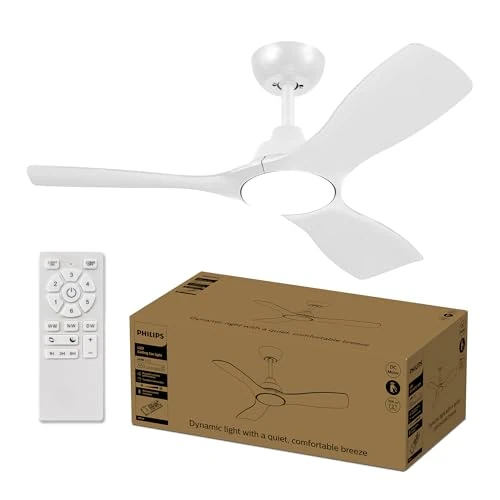 Offerta a tempo: Philips Fixed blade Fan ceiling 42' 106cm 30W+24W - Online excl. - 19% da 129.99 € a 104.99 €