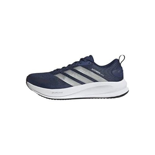 Offerta a tempo: adidas Uomo Supernova Ease 2 Running Shoes, Dark Blue/Matte Silver/Aurora Ink, 42 2/3 EU - 38% da 78.00 € a 48.68 €