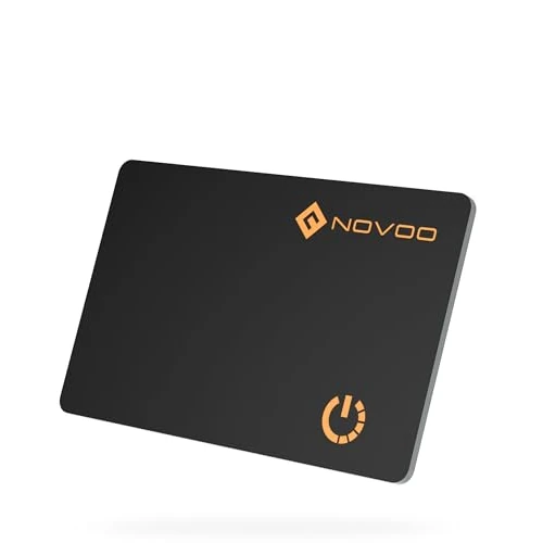 Offre limitée : NOVOO Air Tag Card Wallet Tracker, 1,6 mm Slim Smart Card, 6 Ans Batterie, IP68 étanche, Compatible Apple Où est (iOS Only), Bluetooth Localisateur pour Portefeuilles, Valises, Passeports, Noir de 15.87 € à 15.87 € (0.00% de remise)