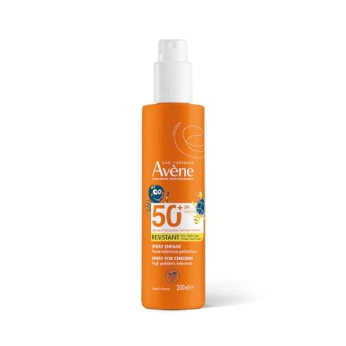Avène Spray Bambino Protezione Molto Alta SPF50+ Solare per Pelle Sensibile, 200ml