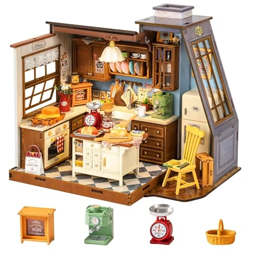 Oferta limitada: Rolife Maquetas - DIY Miniature House Diorama Cocina de panadería, Casas Miniaturas para Montar Puzzle 3D Madera Book Nook para Adultos Adolescentes de 45.95 EUR a 39.05 EUR (ahorro 15%)