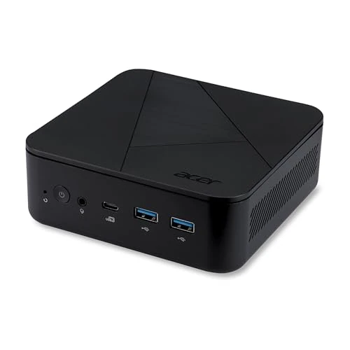 acer Veriton Barebone Mini PC Intel Core i3-1315U 4,5 GHz, pamięć RAM 16 GB, SSD 512 GB RAM, Wi-Fi 6 HDMI, komputer stacjonarny Tiny, gotowy do użycia z Libre Office, Windows 11 Pro