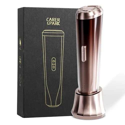 Offerta a tempo: CARER SPARK Massaggiatore viso radiofrequenza 3MHz, Dispositivo Anti-Età | con Ultrasuoni EMS Fototerapia Riduzione Rughe e Linee Sottili Cura del Viso Elettrica Multifunzionale - 19% da 128.00 € a 103.36 €
