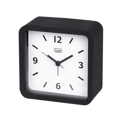 Offre limitée : Trevi SL 3820 Réveil avec Grand Cadran, Finition caoutchoutée et Coque Silicone Antichoc, Mouvement Silencieux Balayage, accroché au Mur, Noir de 12.68 EUR à 12.68 EUR (remise 0%)