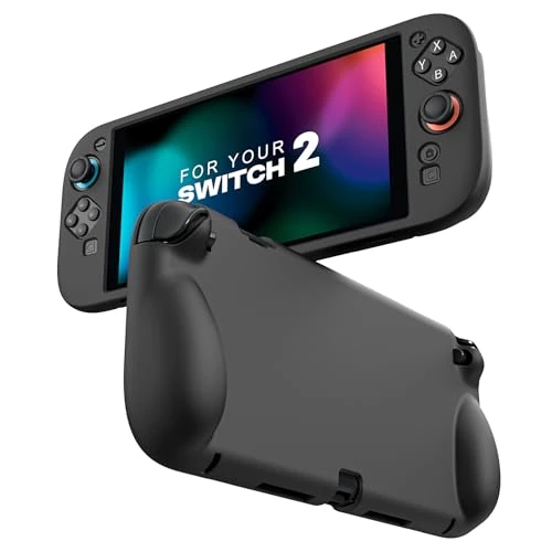 Oferta limitada: MoKo Funda Protectora de Silicón para Nintendo Switch 2 2025, Cubierta con Mango Suave con Diseño Ergonómico, Absorción de Impactos y Resistente a Rayones, Negro (No Docking) de 15.19 EUR a 15.19 EUR (ahorro 20%)