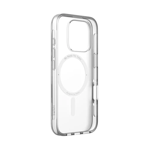 Limited offer: Belkin SheerForce iPhone 16 Pro Case, MagSafe Compatible Thin Mobile Phone Case with Scratch-Resistant Coating, iPhone Protective Case Magnetic and Shockproof - Transparent from 29.99 EUR to 15.99 EUR (save 47%)