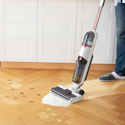 Vozascly Kabelloser Staubsauger mit Wischfunktion, 3-in-1 Nass Trockensauger Akku, Intelligenter Saugwischer für Hartböden & Teppiche, Leicht & Selbstreinigend, Ideal für Tierhaare