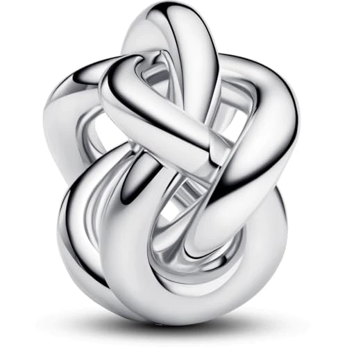 Offerta a tempo: PANDORA Moments 793755C00 Breloque nœud infini en argent sterling compatible avec les bracelets Moments, 13,3x12,5x7,7 mm, Argent sterling, Pas de gemme - 51% da 29.00 € a 14.20 €
