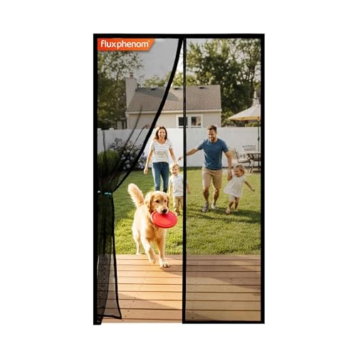 Offerta a tempo: Flux Phenom Zanzariera Magnetica per Porta Finestra – 140x240 cm Rete Trasparente a Trama Fine, Kit di Facile Installazione per Uso in Due Stagioni, Resistente ai Graffi degli Animali e Anti-Insetti - 25% da 23.99 € a 17.99 €