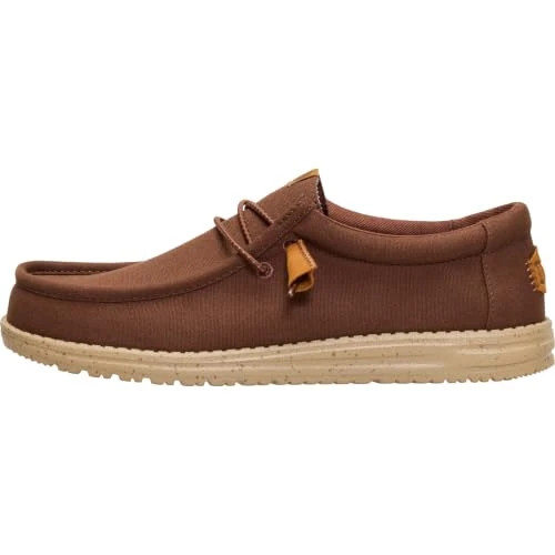 Offerta a tempo: HEYDUDE Men Wally Canvas Brown Casual Moccasin 43 EU - 0.00% da 59.99 € a 59.99 €