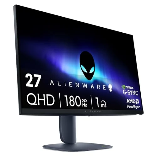 Begrenztes Angebot: Alienware 27 Gaming Monitor - AW2725DM, QHD (2560x1440), 180Hz, Fast IPS, 1ms, NVIDIA G-SYNC Kompatibel, AMD FreeSync, 95% DCI-P3, HDR400, DisplayPort, 2 HDMI, 3 USB, 3 Jahre Garantie von 206.93 EUR auf 175.89 EUR (Rabatt 15%)