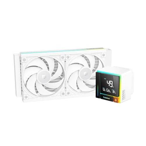 Oferta limitada: Sudokoo ENERGLO 240 Blanco Refrigeración Líquida PC: AIO 240mm con Pantalla LCD Segmentada, CPU Cooler con Tres Ventiladores PWM FDB & PWM Bomba para Intel LGA1851/1700/1200/115X y AMD AM5/AM4 de 129.99 € a 129.99 € (ahorro 0.00%)
