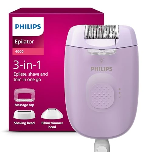 Oferta limitowana: Golarka Philips Series 4000, przewodowa golarka do ciała i okolic bikini, golenie, depilacja i przycinanie, urządzenie do usuwania owłosienia dla kobiet, model BRE257/00 z 144.99 zł na 144.99 zł (oszczędź 0.00%)