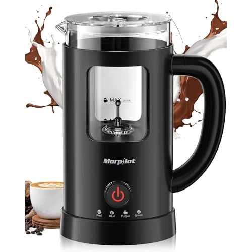 Tijdelijke aanbieding: morpilot Elektrische melkopschuimer, 4-in-1 melkopschuimer, 550 W, 600 ml, melkdesign, kijkglas, automatische uitschakeling, gemakkelijk te reinigen van 129.08 EUR naar 129.08 EUR (korting 0%)