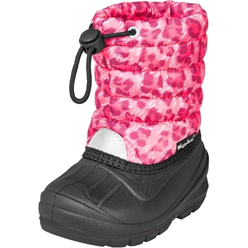 Playshoes Botín de invierno, Estampado de leopardo., 22/23 EU