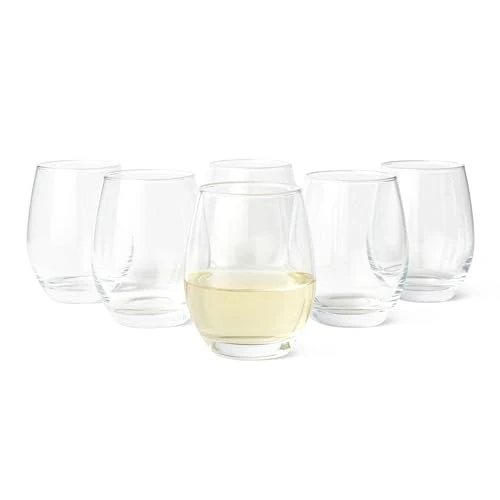 Offerta a tempo: Amazon Basics Bicchieri da Vino Bianco Senza Stelo, Set di 6 Pezzi, 414ml, Lavabili in Lavastoviglie - 20% da 24.78 € a 19.94 €