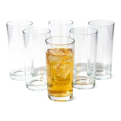 Limited offer: Amazon Basics Drinking Glasses, 6-Piece Set, 444ml, Dishwasher-Safe from 18.09 EUR to 14.29 EUR (save 21%)