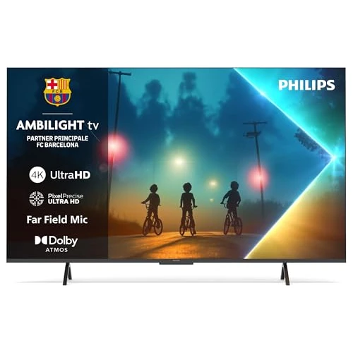 Philips Ambilight 55PUS8200 4K LED Smart TV - 55 inch-scherm met Pixel Precise Ultra HD, Titan OS-platform en Dolby Atmos Sound - Werkt met Alexa en Google Spraakassistent