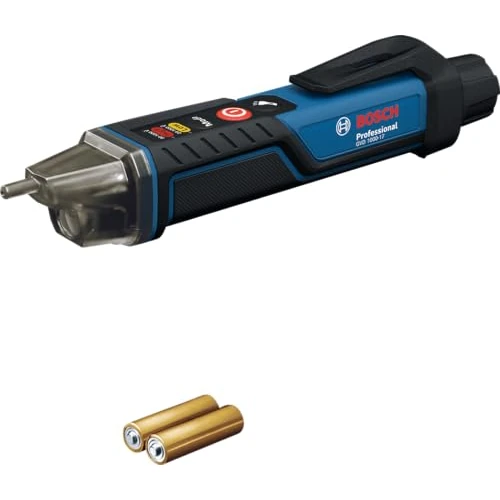 Oferta limitada: Bosch Professional Detector de Voltaje GVD 1000-17 (detección de tensión sin contacto, IP67, doble rango 24-1000V AC, linterna integrada, clip para cinturón, CAT IV 1000V probado) de 69.99 € a 47.49 € (ahorro 32%)