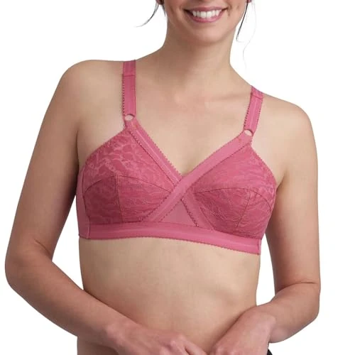 Playtex Reggiseno Senza Ferretto Criss Cross Classico Donna x1, Rosa, 34/3D