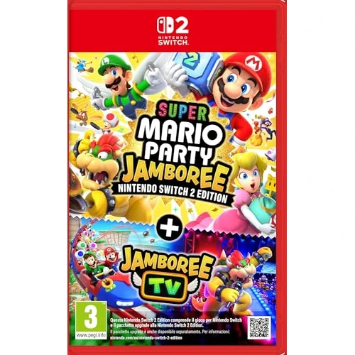 Super Mario Party Jamboree - Nintendo Switch 2 Edition + Jamboree TV- Ed. Italiana - Versione su scheda