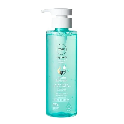 Limited-time offer: YOPE Hyalu Hydrate Moisturising Shower Gel, Dry Skin, Blue Coconut, 300 ml from 7.99 £ to 7.32 £ (save 8%)