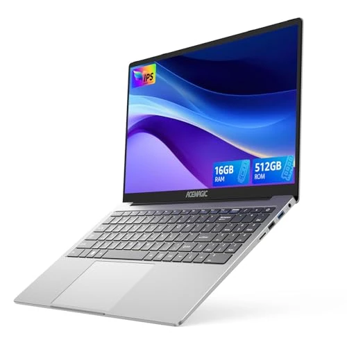 ACEMAGIC Gaming PC Laptop, Ryzen 7 5700U, Up to 4.3 GHz, Backlit Keyboard, 16.1 Inch Full HD Laptop, RAM 16 GB NVME SSD 512 GB, Radeon RX Vega 8 Graphics, WiFi 6, HDMI, Grey, 53 W Battery