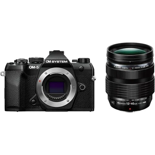 Offerta a tempo: OM SYSTEM Fotocamera OM-5 Mark II Micro Quattro Terzi con obiettivo M.Zuiko Digital ED 12-40mm F2.8 PRO, sensore Live MOS da 20 MP, stabilizzazione su 5 assi, IP53 - 0.00% da 1999.00 € a 1999.00 €
