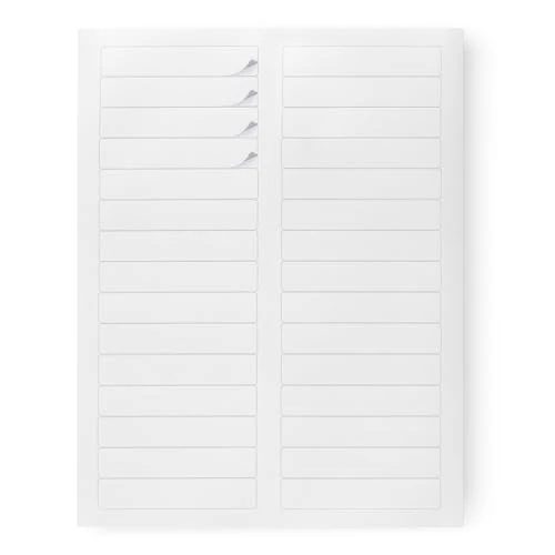 Amazon Basics Etiquetas para carpetas de archivos, 1,7 x 8,7 cm, 1500 unidades, blanco