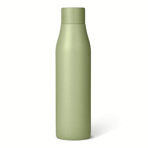 Limited offer: Amazon Basics Insulated Stainless Steel Water Bottle, 591.5ml, BPA-Free, Olive from 18.02 EUR to 10.99 EUR (save 39%)