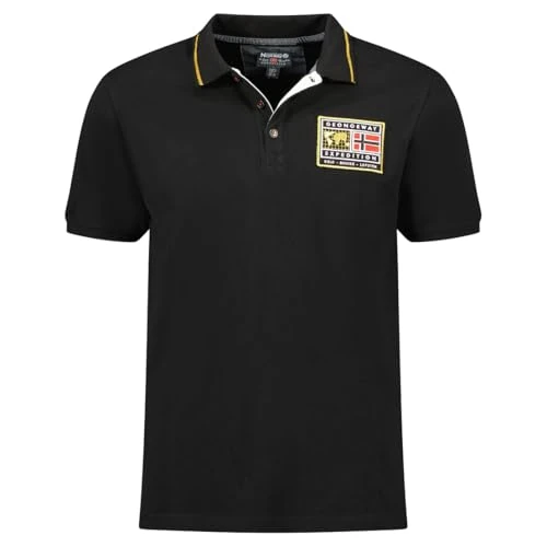 Geographical Norway Kariteama_Men Męska koszulka polo, czarny, M
