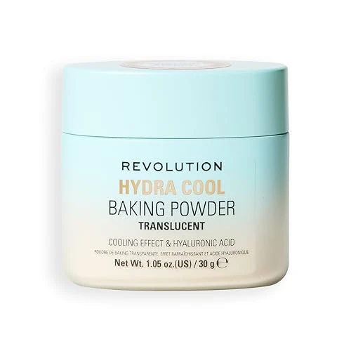 Revolution, Hydra Cool cipria in polvere libera rinfrescante, con acido ialuronico, Vegan & Cruelty-Free, 30 g
