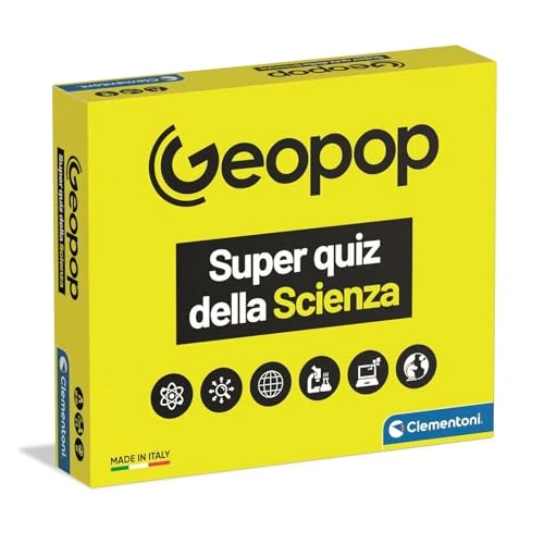 Limited offer: Clementoni x Geopop - The Super Quiz of Science, Science Game for Children from 10 Years, Board Game with Science Theme, 2-6 Players, Made in Italy, Italian from 15.68 EUR to 15.68 EUR (save 0%)