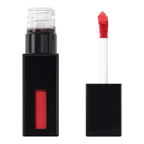 e.l.f. Glossy Lip Stain, tinta labbra leggera a lunga tenuta per un tocco di colore sheer e un delicato effetto lucido, prodotto vegano e non testato sugli animali, Polished Peach