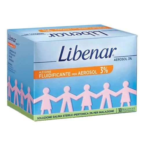 Libenar - Libenar Aerosol 3% Soluzione Ipertonica per Vie Respiratorie 30 Fiale