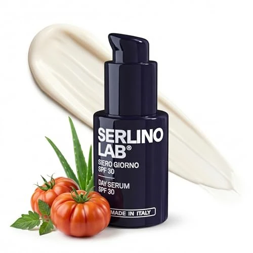 Offerta a tempo: SERLINOLAB Siero Giorno Uomo 3-in-1, con SPF30, Idratante Viso, Dopo Barba e Protezione Solare, Texture Leggera, Anti-Invecchiamento, Abbronzatura Graduale made in italy - 33% da 37.00 € a 24.90 €