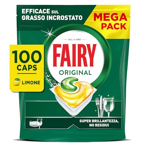 Fairy Original All In One Lemon Dishwasher Capsules, 100 Capsules