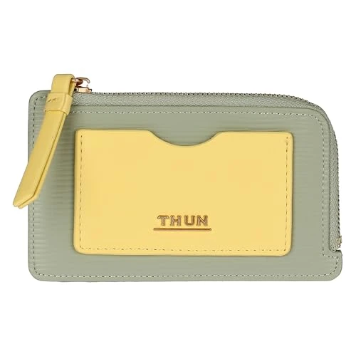 THUN - Tarjetero, Bicolor - ecopiel - Colección Sempre Conmigo - 14 x 8.5 cm