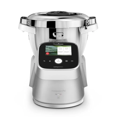 Limitiertes Angebot: Moulinex i-Companion Touch Pro, Multifunktions-Küchenmaschine mit integrierter Waage, 19 Zubereitungs- und Kochmodi, Nutzkapazität 3 l, WLAN/Bluetooth-Konnektivität und Touchscreen, HF93CC von 1121.71 EUR auf 1121.71 EUR (Spare 0%)