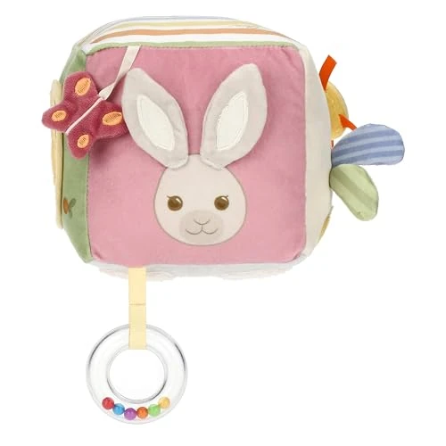 Offerta a tempo: THUN - Gioco cubo in tessuto - Esterno: 97% Poliestere, 2% cotone, imbottitura 100% poliestere + PE - Collezione Baby Dolce Fattoria - 14 x 14 cm - 51% da 32.90 € a 15.99 €