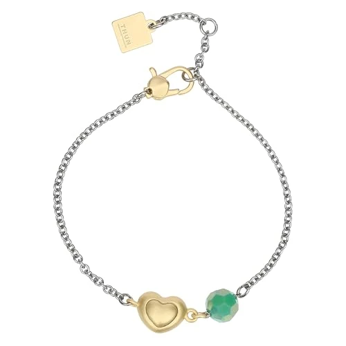 Zeitlich begrenztes Angebot: THUN - Armband mit Herz und Perle - Metall, Glas, Harz - Kollektion gewidmet - 16 + 3 cm von 27.98 € auf 27.98 € (0.00% Rabatt)